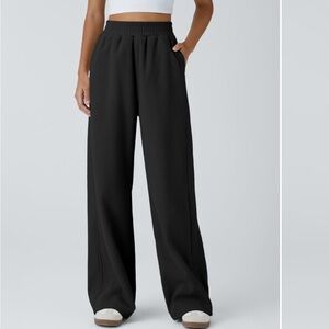 Women's Black Straight-Leg Pants